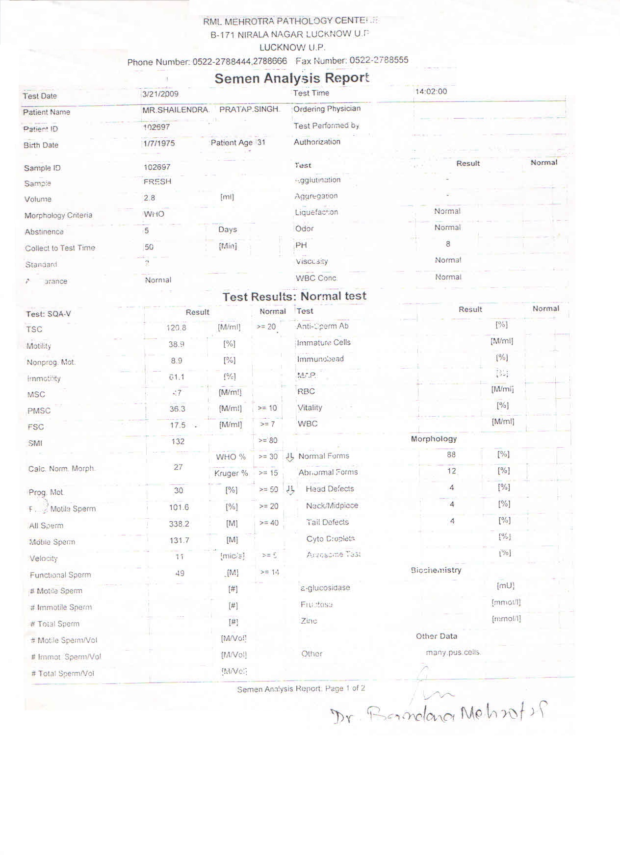 Report After Treatment II - 1